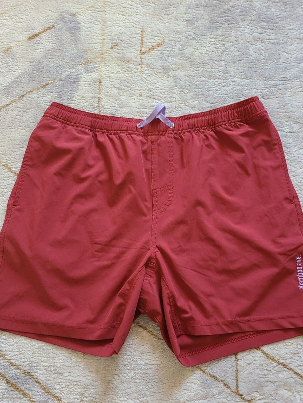 Bamboo Ave Boundless 5” Lined Shorts Men’s XL Red Swim Running Performance